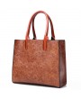 Women Three-piece Set Vintage Faux Leather Handbag Shoulder Bag Wallet